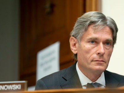 Rep. Tom Malinowski speaks as U.S. Secretary of State Antony Blinken testifies before the House Committee on Foreign Affairs on The Biden Administration's Priorities for U.S. Foreign Policy on Capitol Hill on March 10, 2021 in Washington, DC. Blinken is expected to take questions about the Biden administration's priorities for …