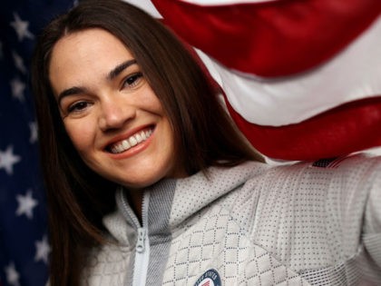 Summer Britcher of Team United States poses for a portrait during the Team USA Beijing 2022 Olympic shoot on September 12, 2021 in Irvine, California.
