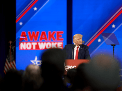 ORLANDO, FLORIDA - FEBRUARY 26: Former U.S. President Donald Trump speaks during the Conservative Political Action Conference (CPAC) at The Rosen Shingle Creek on February 26, 2022 in Orlando, Florida. CPAC, which began in 1974, is an annual political conference attended by conservative activists and elected officials. (Photo by Joe …