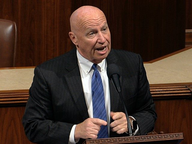 Rep. Kevin Brady, R-Texas, speaks as the House of Representatives debates the articles of