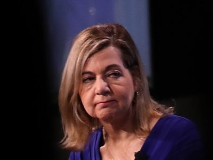 WASHINGTON, DC - JANUARY 23: Washington Post Media Columnist Margaret Sullivan participates in a discussion on "Americans and the Media: Sorting Fact from Fake News" January 23, 2018 in Washington, DC. The discussion was hosted by The Washington Post, The University of Virginia, and the Knight Foundation.