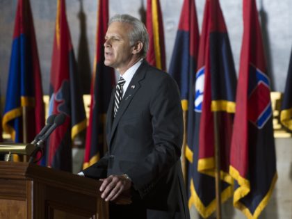Michael Oren, Israeli Ambassador to the United States, speaks during the National Day of Remembrance Ceremony honoring the victims of the Holocaust in the US Capitol Rotunda in Washington, DC, on April 11, 2013. AFP PHOTO / Saul LOEB (Photo credit should read SAUL LOEB/AFP via Getty Images)