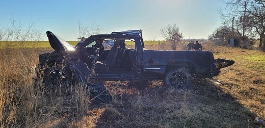 Three people are dead and four others injured in a rollover crash involving a suspected human smuggling operation. (Texas Department of Public Safety)