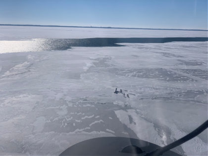 U.S. Coast Guard Rescues 18 People from Floating Ice Sheet on Lake Erie