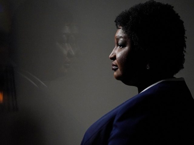 Georgia gubernatorial Democratic candidate Stacey Abrams speaks during an interview with T