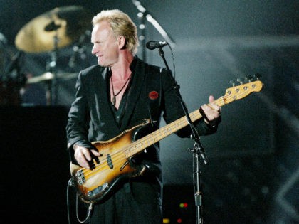 LOS ANGELES - FEBRUARY 8: Musician Sting performs on stage at the 46th Annual Grammy Awards held at the Staples Center on February 8, 2004 in Los Angeles, California. (Photo by Frank Micelotta/Getty Images)