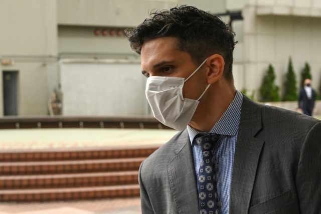 Samuel Philip Bickett thought he was breaking up a fight at the time as the police officer