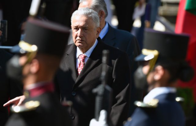 Mexican President Andres Manuel Lopez Obrador, seen here at a ceremony at Chapultepec Cast