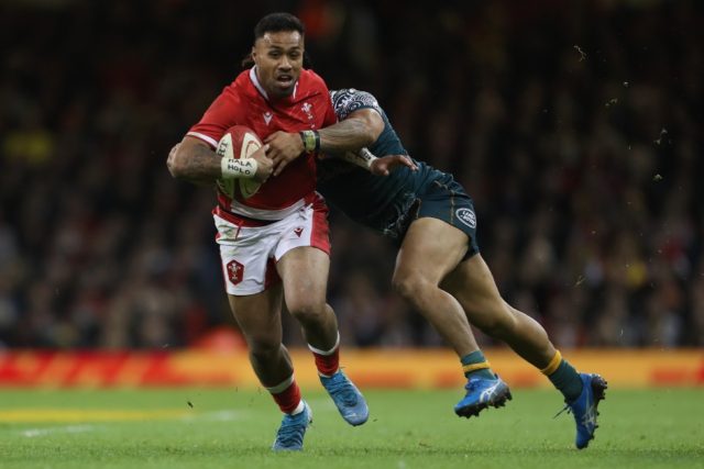 Fitness problems - Wales centre Uilisi Halaholo (L) has been sidelined with a hamstring in