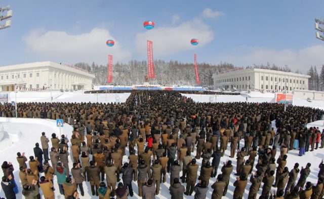 North Korean leader Kim Jong Un was among those celebrating the birthday of his late fathe