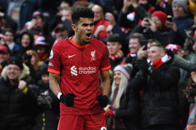 Luis Diaz scored his first Liverpool goal in a 3-1 win over Norwich