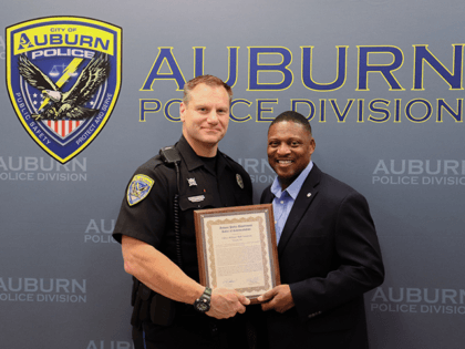 Yesterday, Chief Anderson presented a Letter of Commendation to Officer William “Bill”