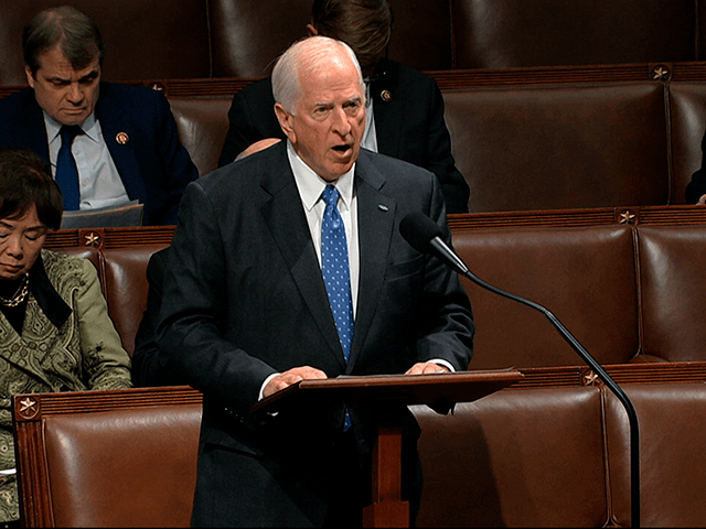 Rep. Mike Thompson, D-Calif., speaks on the House floor as the House of Representatives debates the articles of impeachment against President Donald Trump at the Capitol in Washington, Wednesday, Dec. 18, 2019. (House Television via AP)