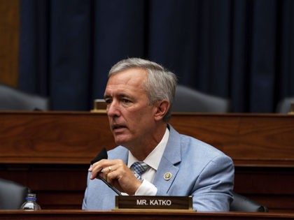 Rep. John Katko, R-N.Y., speaks during a House Committee on Homeland Security meeting on Capitol Hill in Washington, Wednesday, July 22, 2020, on the national response to the coronavirus pandemic. (Anna Moneymaker/The New York Times via AP, Pool)