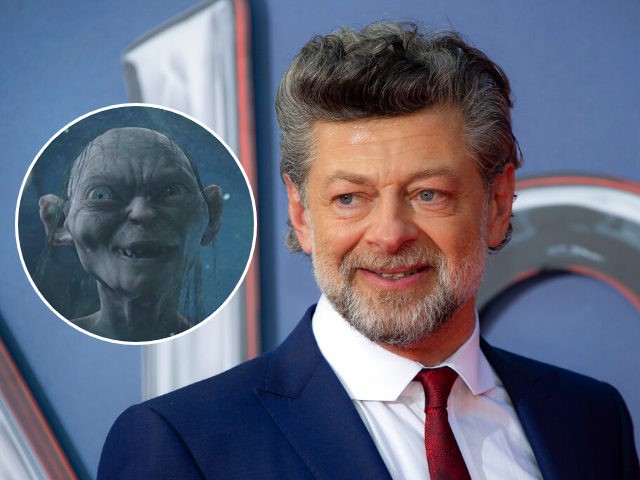 Andy Serkis poses for photographers during a photo call for his film Venom: Let There Be C