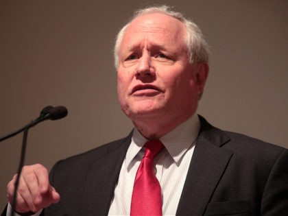 Bill Kristol speaking at an event at the Art Museum at Arizona State University in Tempe, Arizona.