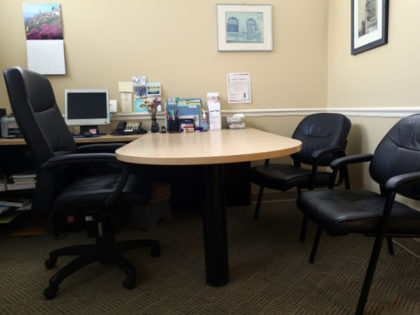 A consultation room is seen at a women's reproductive health center that provides abortions on May 7, 2015 in a city in South Florida. The Florida State Legislature recently approved a bill mandating a 24-hour waiting period for women seeking abortions. The bill is now in the hands of Republican …