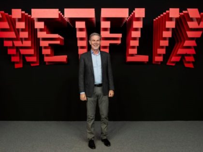 CEO Of Netflix, Reed Hastings, attends the red carpet during the Netflix presentation part