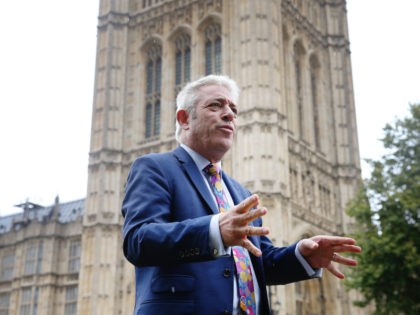 LONDON, ENGLAND - SEPTEMBER 24: House of Commons John Bercow announces that the house will