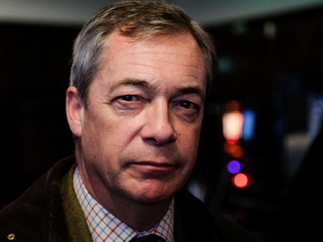 HARTLEPOOL, ENGLAND - NOVEMBER 23: Brexit Party leader Nigel Farage campaigns in Hartlepoo