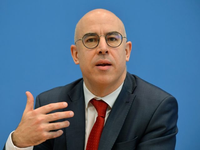 Gabriel Felbermayr, Austrian economist, attends a press conference on March 11, 2020 in Be