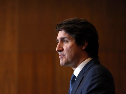 Canadian Prime Minister Justin Trudeau speaks during a news conference in Ottawa, Ontario,