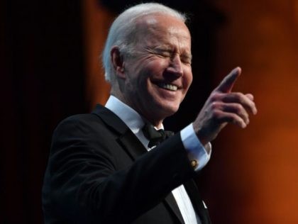 US President Joe Biden speaks during the Ireland Funds 30th National Gala at the National