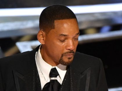 US actor Will Smith accepts the award for Best Actor in a Leading Role for "King Richard" onstage during the 94th Oscars at the Dolby Theatre in Hollywood, California on March 27, 2022. (Photo by Robyn Beck / AFP) (Photo by ROBYN BECK/AFP via Getty Images)