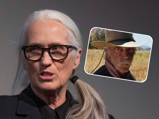 (INSET: Sam Elliott) Director and writer Jane Campion attends the screening and talk for Netflix’s “The Power of the Dog” at BFI Southbank on March 01, 2022 in London, England. (Photo by Stuart C. Wilson/Getty Images)