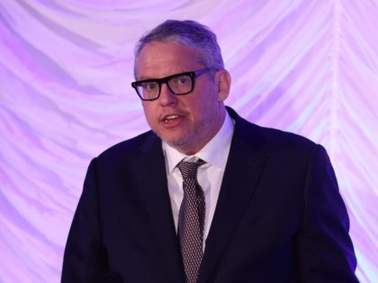 Adam McKay accepts award for Best Screenplay for "Don't Look Up" at the 13th Annual African American Film Critics (AAFCA) Film Honors at SLS Hotel, a Luxury Collection Hotel, in Beverly Hills, on March 02, 2022 in Los Angeles, California. (Photo by Rich Fury/Getty Images)