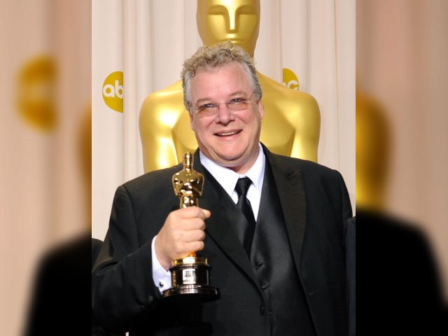 Tom Fleischman, winner of the Sound Mixing Award for 'Hugo,' in the press room at the 84th