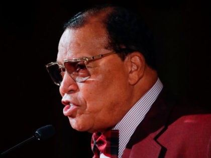 Nation of Islam leader Louis Farrakhan speaks about his ousting from Facebook at St. Sabina Catholic Church in Chicago, Illionis on May 9, 2019. (KAMIL KRZACZYNSKI/AFP via Getty Images)
