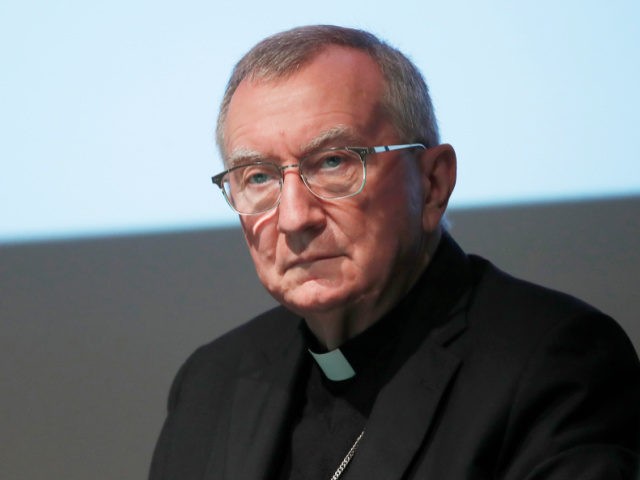 The Vatican secretary of state Cardinal Pietro Parolin attends at the 150th anniversary of