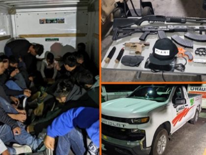 Armed smugglers arrested hauling migrants through New Mexico immigration checkpoint. (U.S. Border Patrol/El Paso Sector)