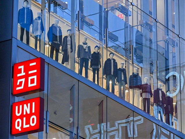 This picture shows a Uniqlo store operated by Japan's Fast Retailing in Tokyo on January 1