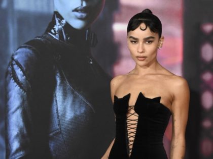 Zoe Kravitz attends the world premiere of "The Batman" at Lincoln Center Plaza on Tuesday, March 1, 2022, in New York.