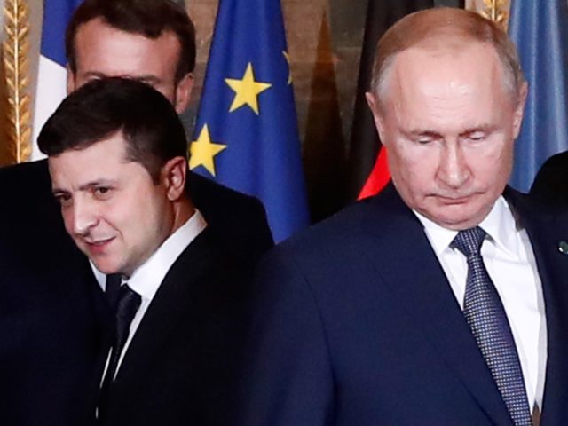 Zelensky and Putin (Ian Langsdon / Pool / AFP / Getty)