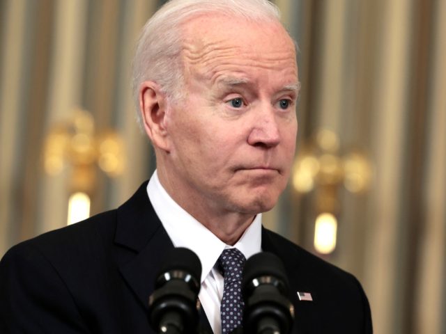 WASHINGTON, DC - MARCH 28: U.S. President Joe Biden answers questions after introducing hi