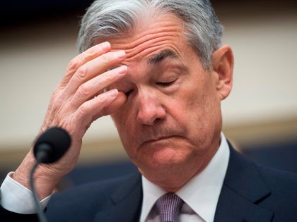 Jerome Powell, Chairman of the Federal Reserve Board, testifies during a House Financial S