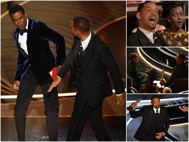 Will Smith attacks Chris Rock during the live Academy Awards Broadcast. Smith shouted "keep my wife's name out your fucking mouth." Smith was allowed to stay at the ceremony, won Best Picture, and delivered a six-minute speech, in which he didn't apologize to Rock.