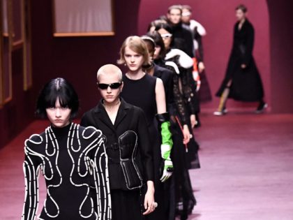 Models present creations for the Christian Dior Fall-Winter 2022-2023 collection fashion s
