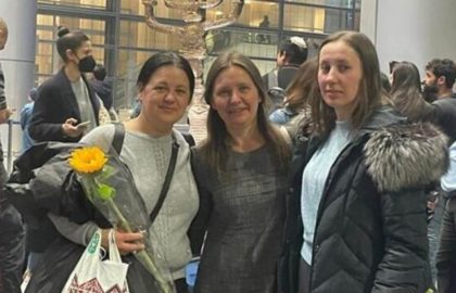 An Israeli woman last week helped two Ukrainian sisters fleeing the Russian invasion in their hometown find refuge in Israel, decades after the sisters’ grandmother hid the Israeli woman’s grandmother from the Nazis.