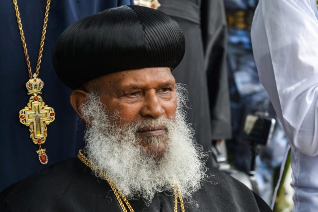 Abune Merkorios, the fourth Patriarch of Ethiopian Orthodox church seen here on August 1,