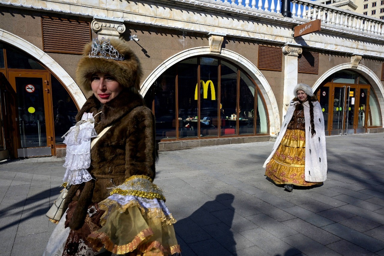 Some russian. Russia ban MCDONALDS.