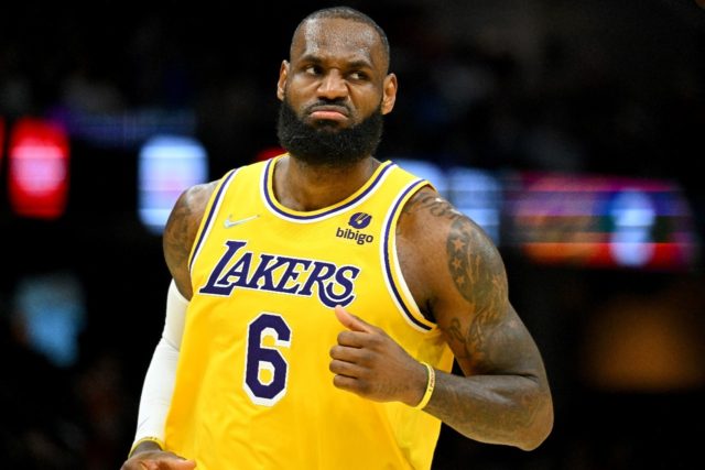 LeBron James had a triple double with 38 points, 11 rebounds and 12 assists to spark the L