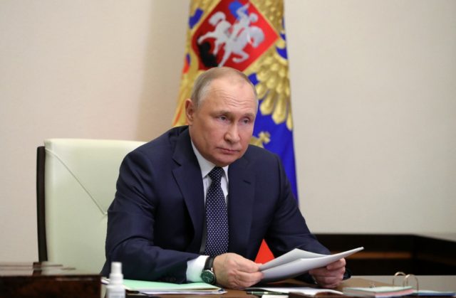 Russian President Vladimir Putin said existing gas contracts would be "stopped" if countri