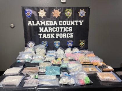 Alameda County Sheriff's Office detectives and their partners at the Narcotics Task Force recovered 92.5 pounds of illicit fentanyl at locations in Oakland and Hayward. Photo courtesy ACSO Facebook page.