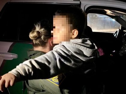 Rio Grande City Station Border Patrol agents found a two-year-old unaccompanied Honduran child with a group of migrants near Roma, Texas. (U.S. Border Patrol/Rio Grande Valley Sector)