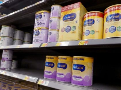 CHICAGO, ILLINOIS - JANUARY 13: Baby formula is offered for sale at a big box store on Jan