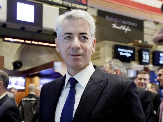 Bill Ackman, CEO and founder of Pershing Square Capital, visits the floor of the New York
